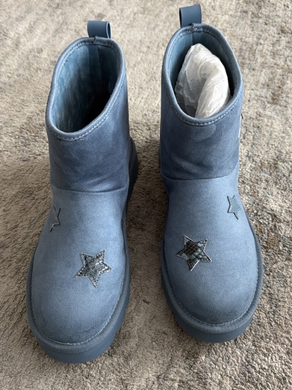 Michael Kors Winnie Embellished Blue Boots 11